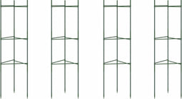 vidaXL - Tomatenkooien - 4 - st - 116 - cm - staal - en - polypropeen