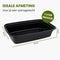 Nimma Meal Prep Bakjes - Vershoudbakjes - 1 Liter - 30 Stuks - Zwart (30 stuks)