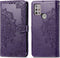 imoshion Hoesje Geschikt voor Motorola Moto G30 / Moto G20 / Moto G10 Power / Moto G10 Hoesje Met Pasjeshouder - imoshion Mandala Bookcase - Paars