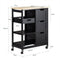 SoBuy FKW79-SCH - Keukentrolley - 3 Grote laden - Wit