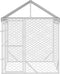 vidaXL - Hondenkennel - met - dak - 2x2x2,5 - m - gegalvaniseerd - staal - zilver