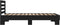 vidaXL - Bedframe - bewerkt - hout - en - metaal - zwart - 100x200 - cm