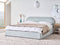 Bed met opbergruimte Stof QUILLIEN 180 x 200 cm Lichtblauw