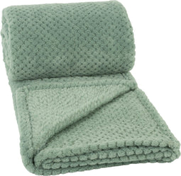 Clarysse Plaid - vert Effen Microflanel - 130 x 160 cm - - FS-SOHO1-1300-01COLR1-130 x 160 cm