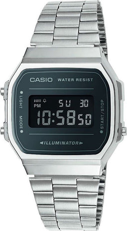 Casio A168WEM-1EF - Polshorloge - 36,3 mm - Zilverkleurig