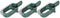 vidaXL - Gaashek - met - palen - 0,8x25 - m - staal - groen