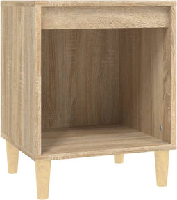 vidaXL - Nachtkastje - 40x35x50 - cm - sonoma - eikenkleurig