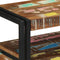 vidaXL - Einde - Tafels - Multikleur - 120x33x75 - cm - Massief - Gerecycled - Hout - en - Metaal