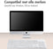 Accezz Premium - Draadloos Bluetooth Toetsenbord - Ergonomisch - Qwerty US - Wit
