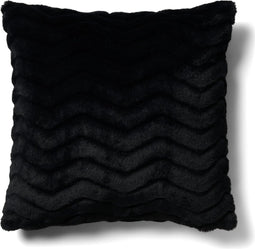 Riviera Maison Kussensloop 50x50 - Curcio Pillow Cover - Zwart - 50x50 cm