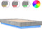 vidaXL - Bedframe - met - LED-verlichting - betongrijs - 90x190 - cm