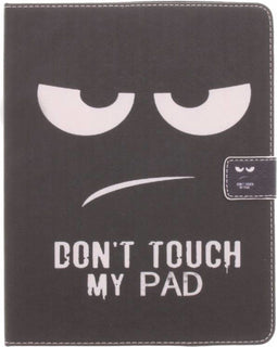 Tablet Hoes Geschikt voor iPad 4 / iPad 3 / iPad 2 - Design Softcase Bookcase - Zwart / Meerkleurig /Don't touch my pad