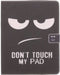 Tablet Hoes Geschikt voor iPad 4 / iPad 3 / iPad 2 - Design Softcase Bookcase - Zwart / Meerkleurig /Don't touch my pad