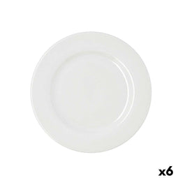 Bidasoa Serenity - Eetbord - Ø 25 cm - Wit (6 Stuks)