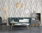 DUTCH WALLCOVERINGS Behang Geometric wit en goudkleurig