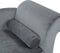 LUIRO - Chaise longue - Lichtgrijs - Rechterzijde - Fluweel