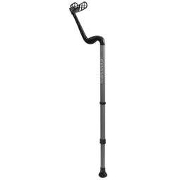 Able2 Ganymed - Onderarmkruk - 180° draaibare rubber dop - Grijs (2 stuks)