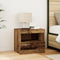 vidaXL - Nachtkastje - met - LED-verlichting - Oud - Hout - 50x40x45 - cm