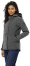 Jack Wolfskin Snowy Park - Winterjas Dames - Waterdicht 10.000mm - Grijs