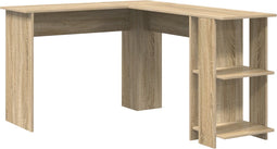 vidaXL - Hoekbureau - met - Opbergruimte - in - Sonoma - Eik - 140x113,5x75cm