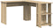 vidaXL - Hoekbureau - met - Opbergruimte - in - Sonoma - Eik - 140x113,5x75cm