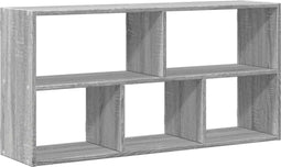 vidaXL - Wandschap - 100x25x50 - cm - bewerkt - hout - grijs - sonoma - eikenkleurig