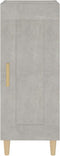 vidaXL - Dressoir - 34,5x34x90 - cm - bewerkt - hout - betongrijs