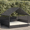 vidaXL - Hondenhok - met - kussen - poly - rattan
