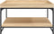 vidaXL - Salontafel - 80x80x45 - cm - bewerkt - hout - en - ijzer - sonoma - eikenkleur