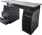 Bureau computertafel - praktisch veel opbergruimte in lades en vakken - 120 cm breed - zwart