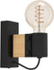 EGLO Bailrigg - Wandlamp - E27 - 13,5 cm - Zwart/Bruin