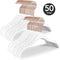 Brixy 50 Baby Kledinghangers - Fluweel - Antislip - Wit