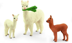 schleich WILD LIFE - Alpaca famillie - Speelfigurenset - Kinderspeelgoed voor Jongens en Meisjes - 3 tot 8 jaar - 42544