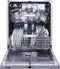Etna VW642N - Inbouw Vaatwasser - 14 couverts - Zilvergrijs