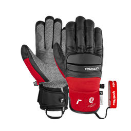 Reusch Marco Odermatt - skihandschoenen - leer met R-LOFT isolatie - zwart/rood heren 9