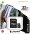 Kingston Canvas Select Plus - microSDHC 32GB - incl. SD-adapter - Leessnelheid 10 MB/s (1 stuk)