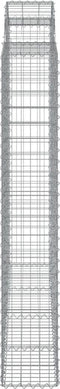 vidaXL - Schanskorven - 5 - st - gewelfd - 200x30x180/200 - cm - ijzer