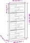 vidaXL - Poort - 100x180 - cm - roestvrij - staal