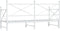 vidaXL - Slaapbank - met - onderschuifbed - zonder - matras - 90x190 - cm - staal - wit