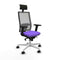 Bureaustoel met hoofdsteun Piqueras y Crespo 2D026N1 Lila