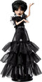 Monster High Rave'N Wednesday - Modepop - Gothic jurk met ruches - Multicolor