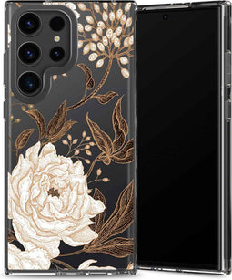 Samsung Galaxy S23 Ultra Hoesje - Selencia Zarya Fashion Extra Beschermende Backcover - goud