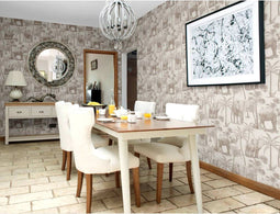 DUTCH WALLCOVERINGS Behang Elephant Grove beige