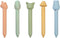 Little Dutch waskrijtjes Forest Friends - creatief peuter speelgoed - stimuleert fijne motoriek - (5 stuks)
