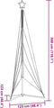 vidaXL LED-kerstboom 525 LEDs 302 cm warmwit