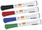 Nobo Glide Droog-uitwisbare Whiteboard Markers met Fijne Punt - 4 Stuks - Geassorteerde Kleuren