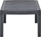 vidaXL - Tuintafel - 78x55x38 - cm - kunststof - antracietkleurig