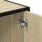 vidaXL - Wastafelkast - 90x33x60 - cm - bewerkt - hout - sonoma - eikenkleurig