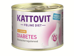 Kattovit - Feline Dieet Diabetes/gewicht 12x185g - Kip