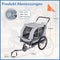 Coast PW10167WH - Fietskar honden - 2-in-1 hondenbuggy tot 80 kg - Wit